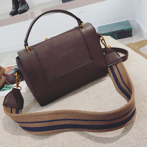 

fashion autumn and winter bag frosted leather female handbag retro small crossbody shoulder bag