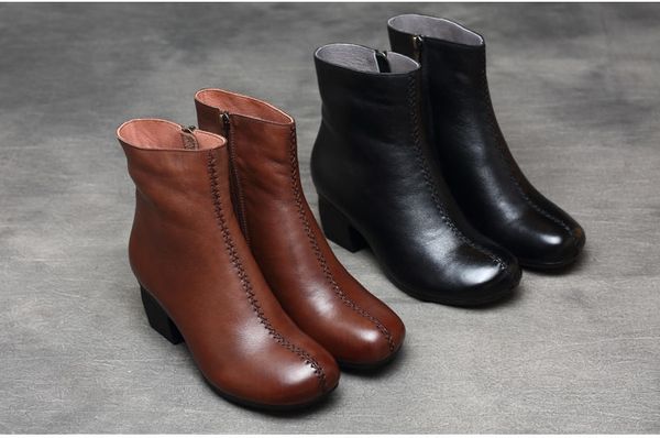 

0809 cqc48 womens winter suede leather boots snowball flat half boot ladies black warm knee boots designer botas, Red;white