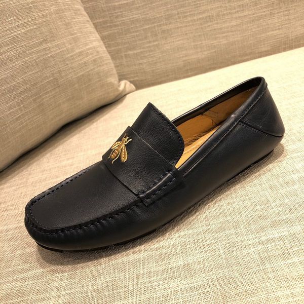 

bee snake dragon tiger head feline shoes boots drivers moccasins loafers sneakers dress shoes metal feline leather driver size 38-46, Black