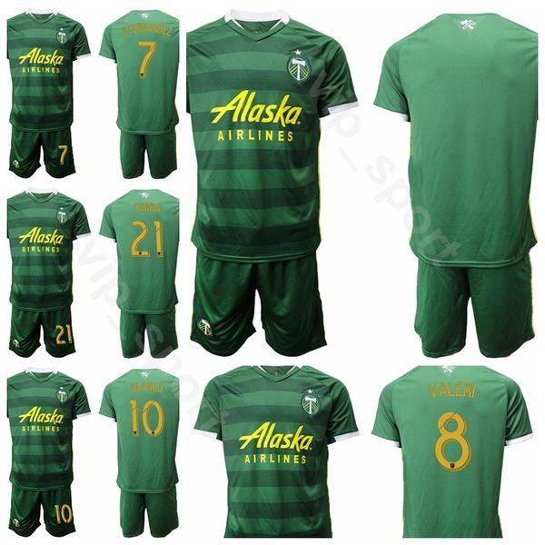 

portland timbers 2020 2021 soccer 17 jeremy ebobisse jersey 8 diego valeri 10 sebastian blanco 4 jorge villafana 11 polo football shirt kits, Black;yellow