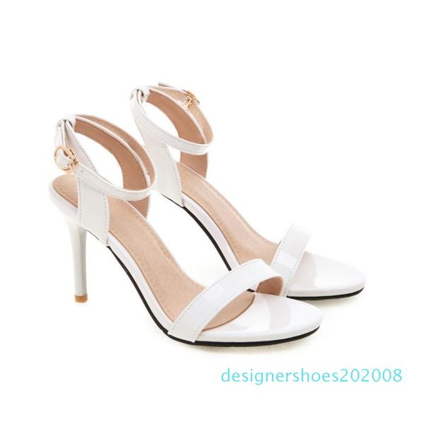 

2020 summer open toe women's sandals feet nude with round head super high heel women's shoes rubber sole high heel sand d08, Black