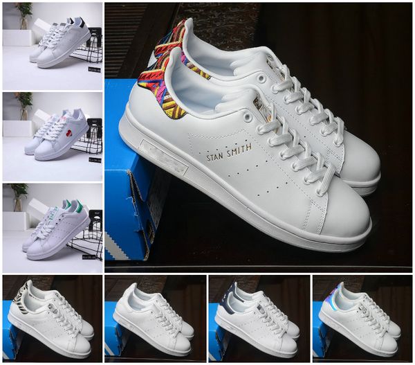 

2020 new originals stan smith shoes women men casual leather sneakers superstars skateboard punching white girls stan smith shoes, Black