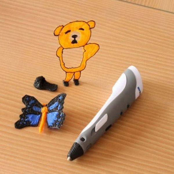 

3d pen 3d модель pen принтер 1.75mm diy печати ручки для детей подарочные drawing ес plug, Black;red