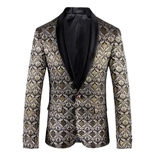 

2018 новый королевский цветочный деловой костюм мода высокое качество исполнения свадебный повседневный блейзер и костюм, White;black