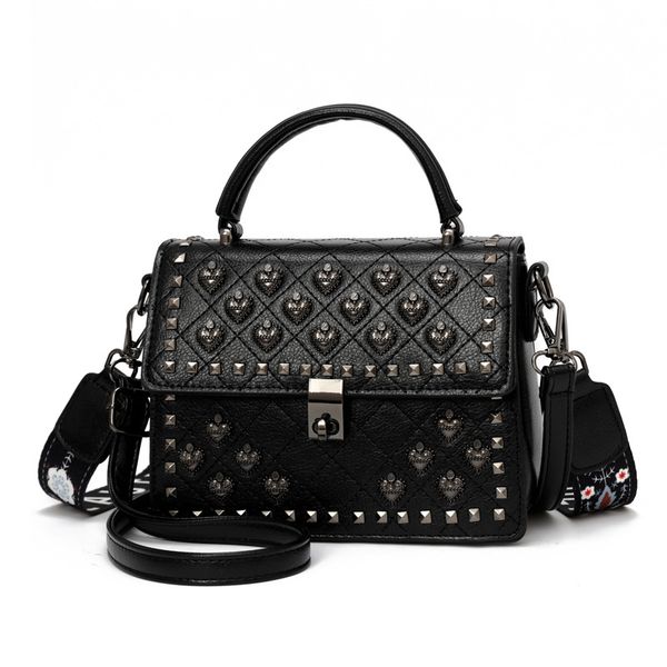 

summer crossbody messenger bags for women 2020 fashion rivets women handbags metal lock handbag tote bag jd04151