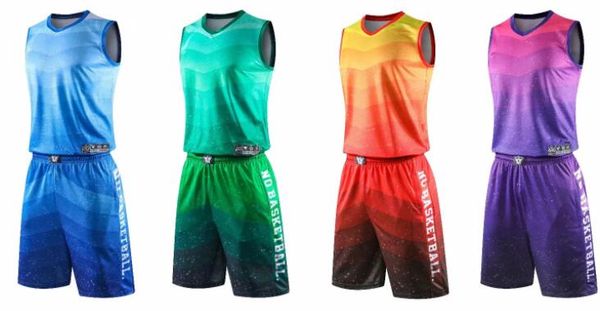 Discount Personalidade Loja populares roupas de basquete costume personalizado Design Basquete Jerseys online Define Com Desempenho malha Shorts