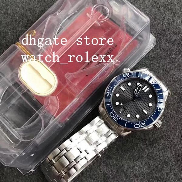 

men's mechanical 42mm vsf automatic cal 8800 v2 diver blue 300m coaxial grey ceramic base gray dial men's sport steel 316f watches, Slivery;brown