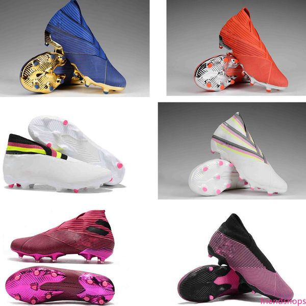 

2019 nemeziz 18 18.1 fg messi mens 18 18 x soccer football shoes agility bandage spectral mode boots cleats size us6.5-11