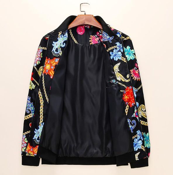 

luxury mens designer jackets new brand jacket coats for mens streetwear with floral patterns men clothing m-3xl available, Black;brown