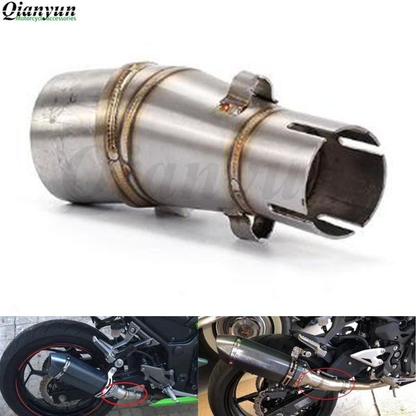 

motorcycle exhaust middle pipe for z250 08-15 ninja300 13-16 ninja250r 08-12