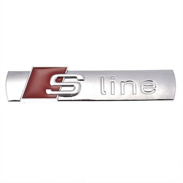 3D metal S-line Pegatinas puerta del coche de Audi S-line Logo A3 A4 A5 A6 Q3 Q5 Q7 B7 B8 C5 S6