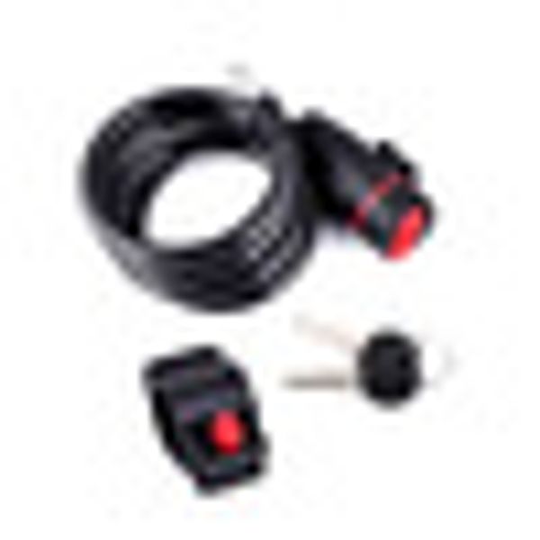 

new bike key lock chain cycling bicycle trolly security steel wire cable locker