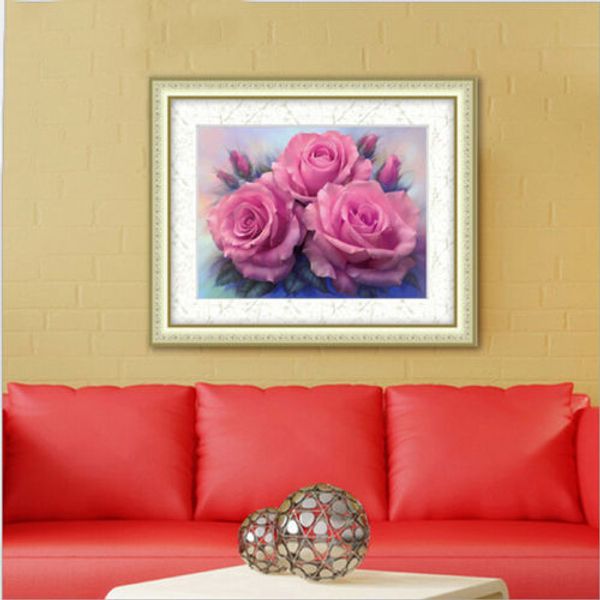 

diy 5d diamond embroidery painting rose flower cross stitch home wall decor sale
