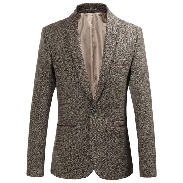 

autumn new style men's blazer business coat imitation wool coat slim men's suit business suit designer professional blazer, White;black
