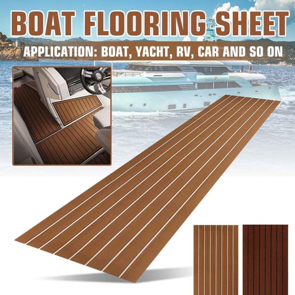 

6mm self-adhesive eva foam boat yacht rv caravan marine flooring faux teak boat decking sheet floor decor mat