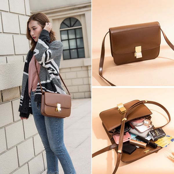 

bag 2019 retro small square bag mini one shoulder messenger simple women's