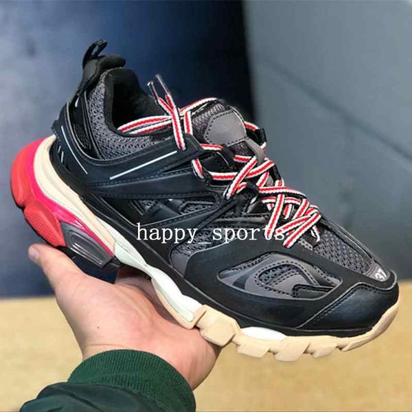 

release 3.0 tess s paris track men gomma maille black for women triple s clunky sneaker casual shoes authentic designer shoe
