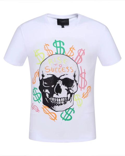 

19SS Mens Designer T Shirts Hot Fashion Comfortable Breathe Absorb Sweat FreelyLarge Size Solid Black and White Fashionable T Shirts