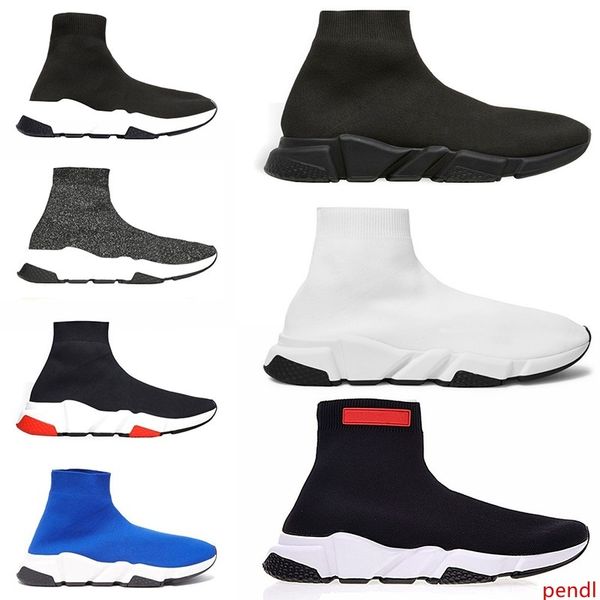 

speed trainer sock shoes for men women running shoes black white red blue mens designer trainers sport sneaker size 5.5-13