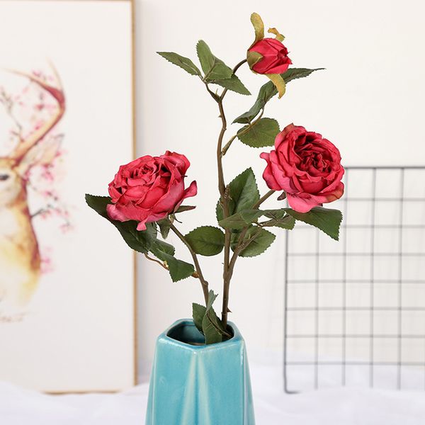 

simulated rose bundle spot european simulated silk wholesale wedding home rural permanent decoration fake flowers