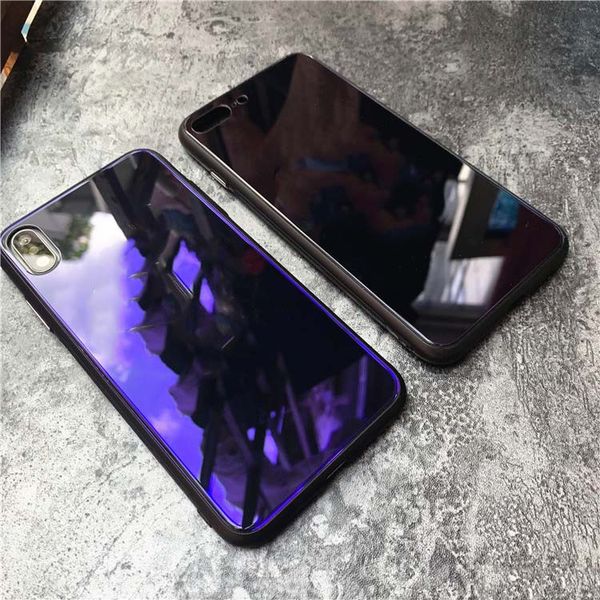 

2019 new fashion phone case for iphonexsmax xs xr x 7plus/8plus popular blu-ray back cover tempered glass phone case wholesale