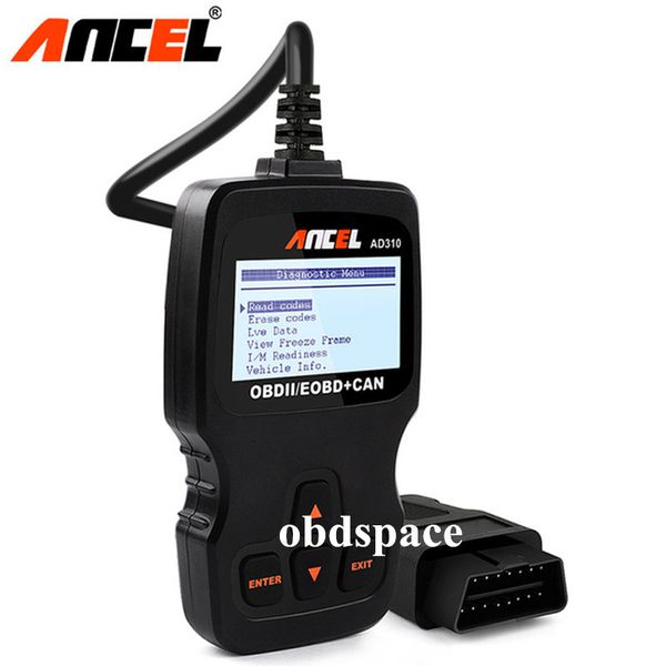 

ансель ad310 obdii универсальный auto scannner code reader
