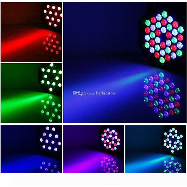 

36w 36 led flat par stage lights lamp with eu us plug for club disco ktv e00373