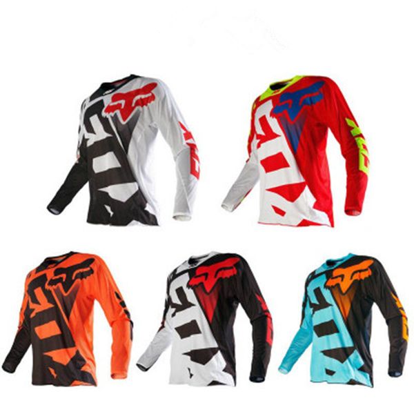 

The bike clothing cycling erie jer ey orange long leeve downhill racing motorcycle mountain bike off road fox tld t hirt