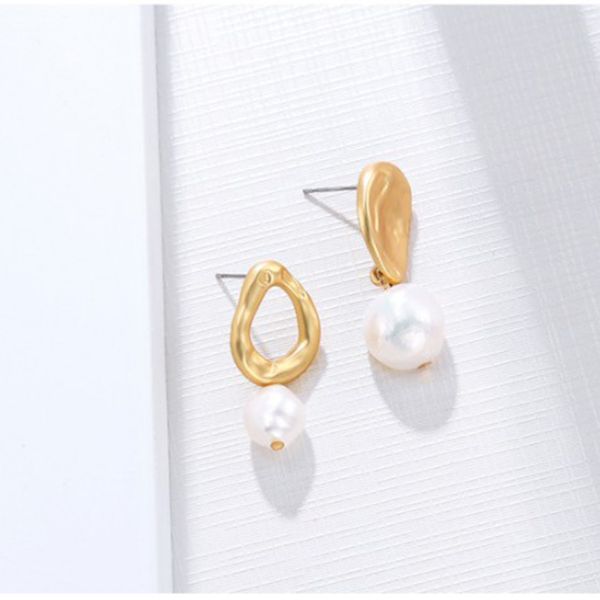 

women girls vintage pearl earrings alloy ear clip pin stud spike jewelry holiday gift, Silver