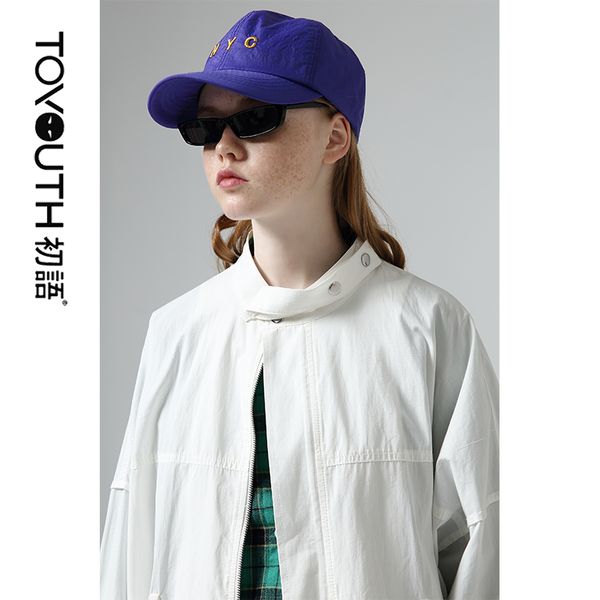 

women windbreaker female 2019 new autumn stand collar solid long trench coats casual zipper women outerwear trench coat, Tan;black