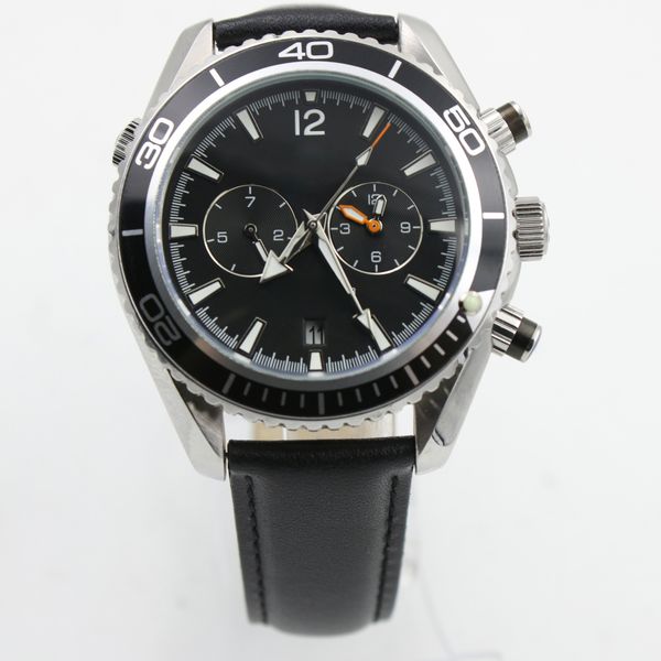 

omeg mens sport watches planet ocean co-axial james007 stainless steel automatic movement black luxury men's watches, Slivery;brown