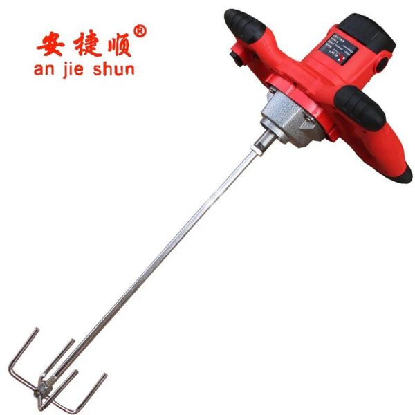 

anjieshun industrial grade mixer electric speed control hand-held paint cement stucco mortar paint mixer putty