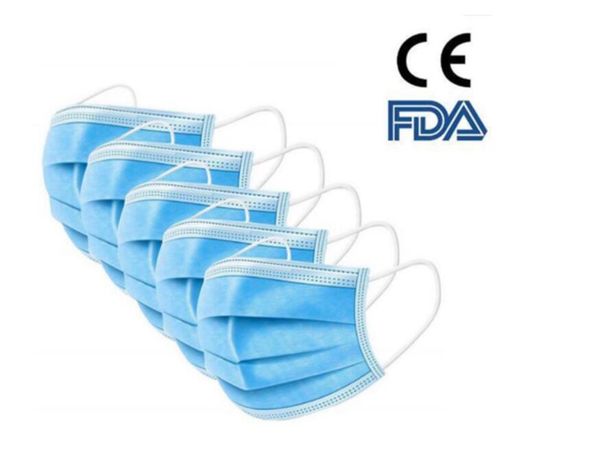 

сертификация ce fda; 50 штук в коробке; маски для гражданского использования;эффективная защита от бактерий и гриппа, доставка dhl