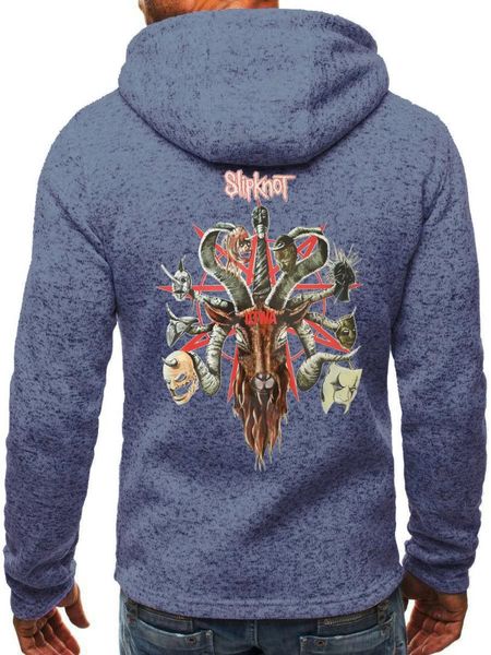 

slipknot zipper hoodies slipknot rocker sweatshirts pullover fashion hoodie, Black