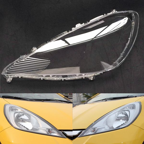 

for fit / jazz hatchback 2011 2012 2013 car headlight headlamp clear lens auto shell cover replace of the original