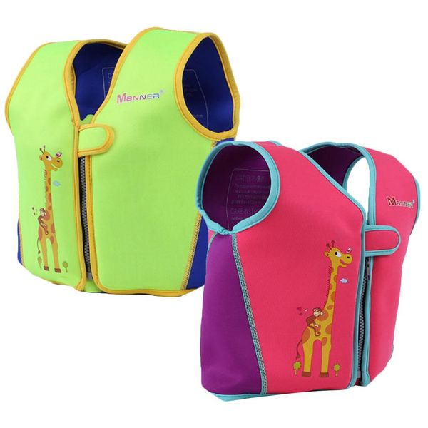 

new cute giraffe children swimming water sports buoyancy vest safety life jacket