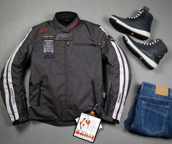 

spring autumn winter mens retro motorcycle riding suit drop resistant racing suit keep warming lining detached
