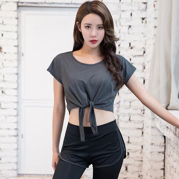 

spring/summer yoga 2020 new style fitness gym plus-size speed dry run women with short sleeves y075, White;red