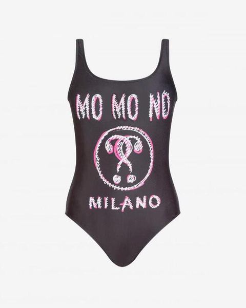 

italy designer one-piece bikini for women swimsuit with letters summer brand swimwear lady backless bathing suits s-xl, White;black