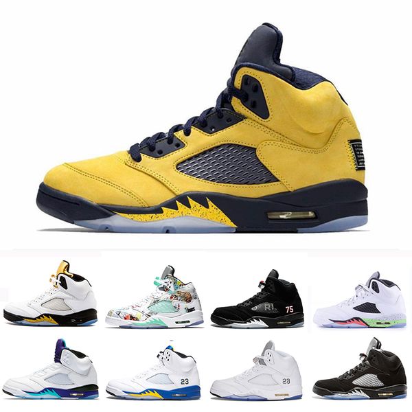 

michigan fab 5 inspire satin bred fresh trophy room 5s psg black men basketball shoes paris laney og white grape mens sports sneakers
