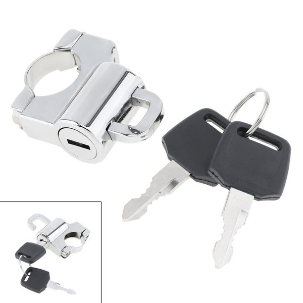 

universal 22mm electroplating motorcycle helmet lock motorcycle accessories with key for motorbike bicycle