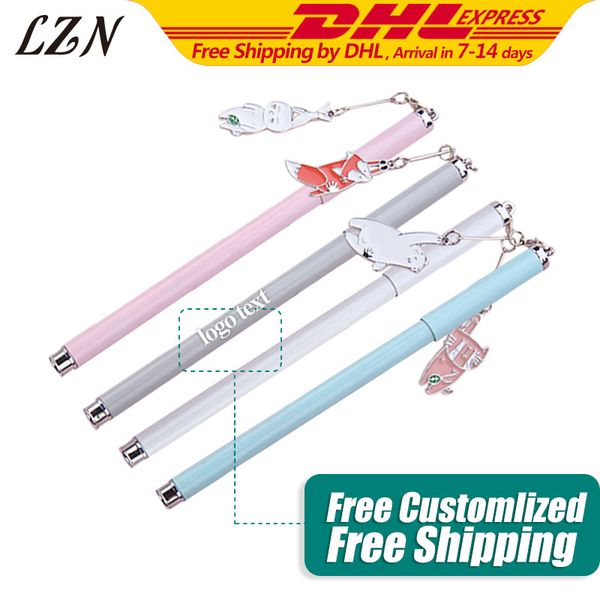 

animal gel pen 100pcs a lot kawaii writing pens office company stationery print logo/text as promotion gifts