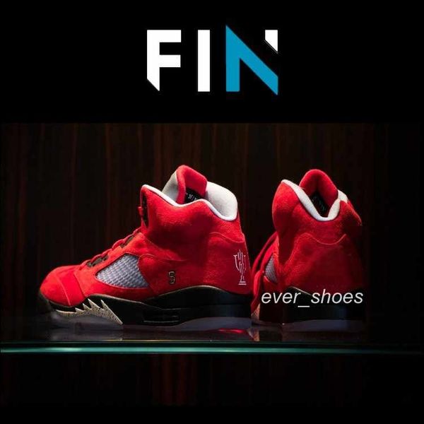 

new trophy room х 5 jumpman fnf dmp бушует быков 5s красный серый мужской баскетбол обувь спортивные кроссовки дизайнерские chaussures дресс