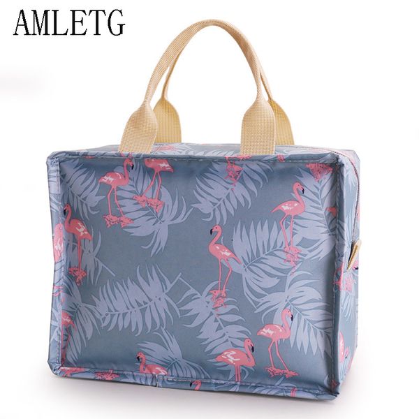 

amletg +2018 изоляция сумка для путешествий или для путешествий пикника большого емкость подлинных автомобили обед холодильник сумка холодил, Blue;pink