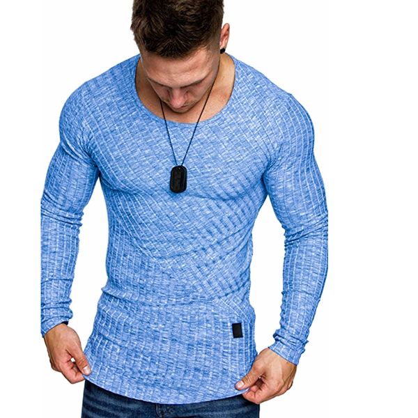 

2019 men autumn and winter new fashion solid color cotton o-neck long sleeve sweater men's large size slim pullovers sweaters, White;black