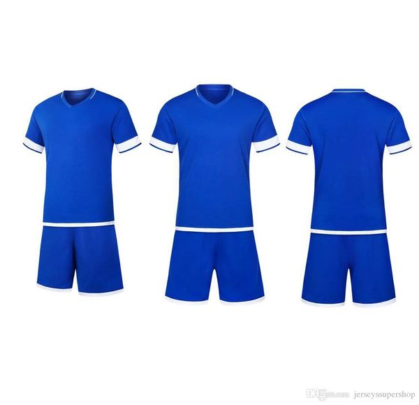 

2019 2020 blue lastest men football jerseys outdoor apparel football wear juv suit, Black