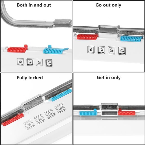 

smart switch dog door small middle 4-way locking cat flap wall mount pet door for pets safe with weatherproof brush sealed flap