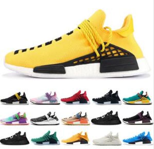 

2019 human race nmdes running shoes pharrell williams hu trail oreo nobel ink black nerd designer sneakers men women nmds sport shoes