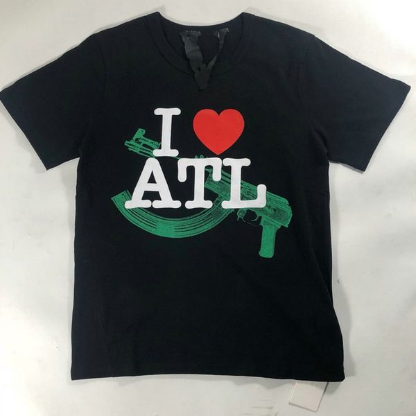 

Vlone de igner brand clothing men t hirt hip hop big v letter l love atl heart kateboard treetwear ca ual t hirt t hirt new york tee