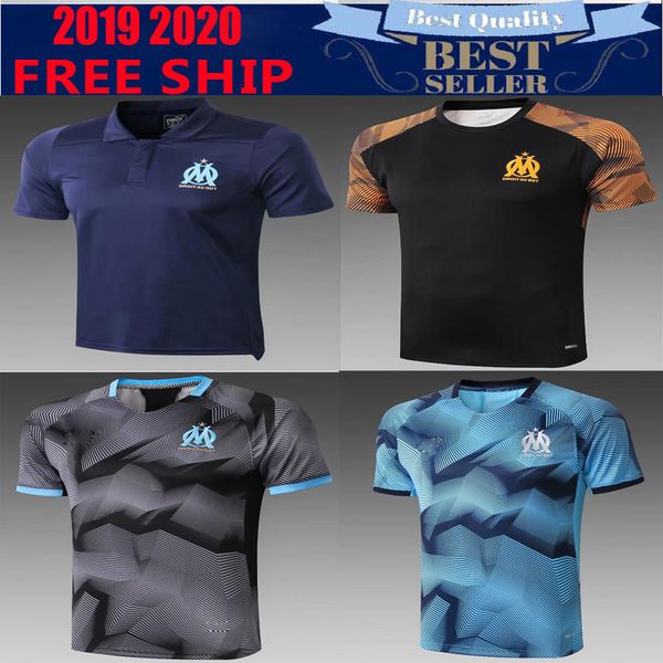

olympique de marseille soccer jersey 2019 2020 maillot de foot payet anguissa gomis .gustavo thauvin 19 20 polo shirts, Black;yellow